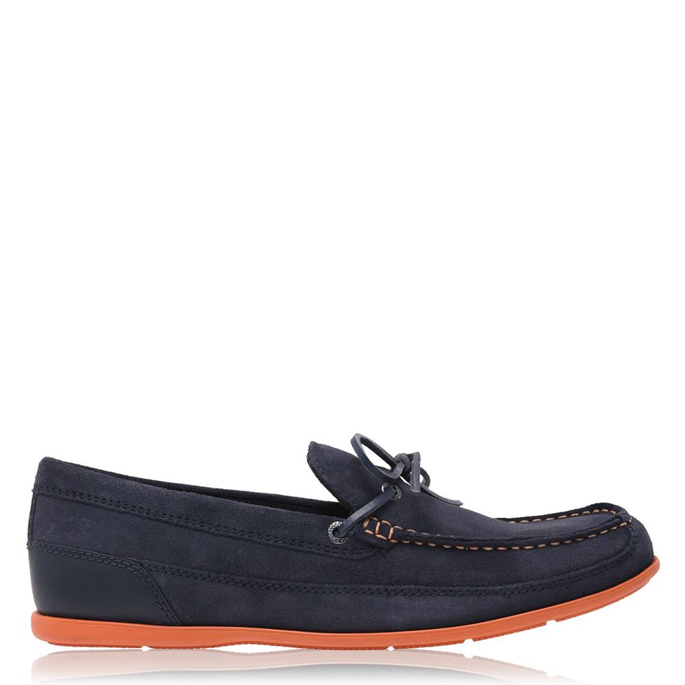 Rockport Canada Malcom Tie - Mens Loafers Blue (DQG496528)